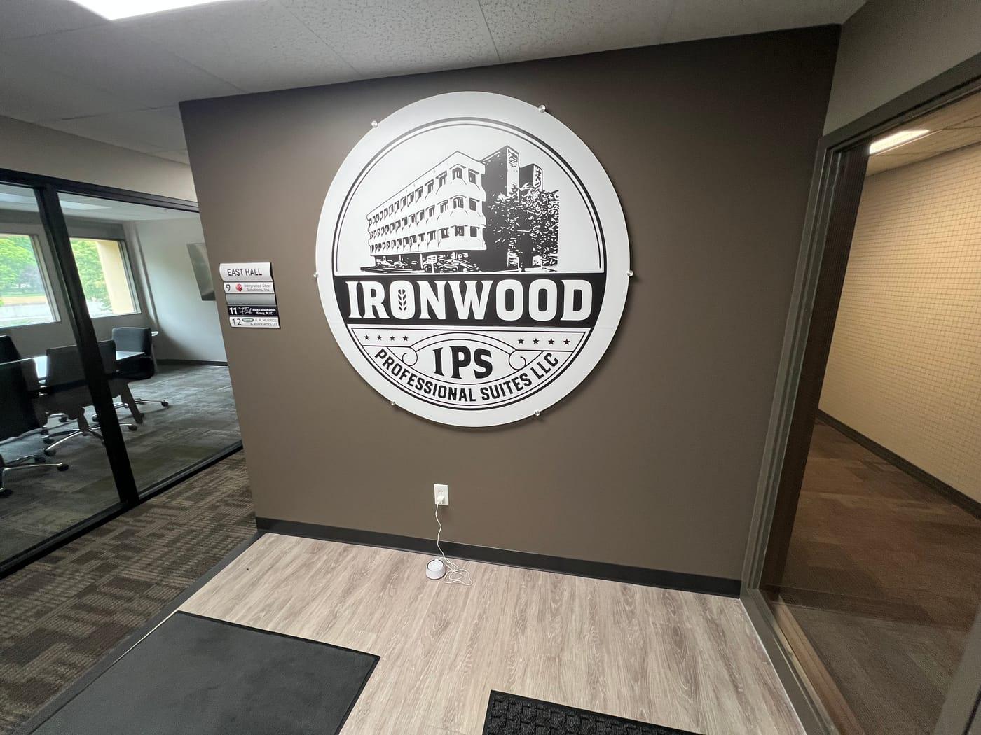 Interior signage at Ironwood Square