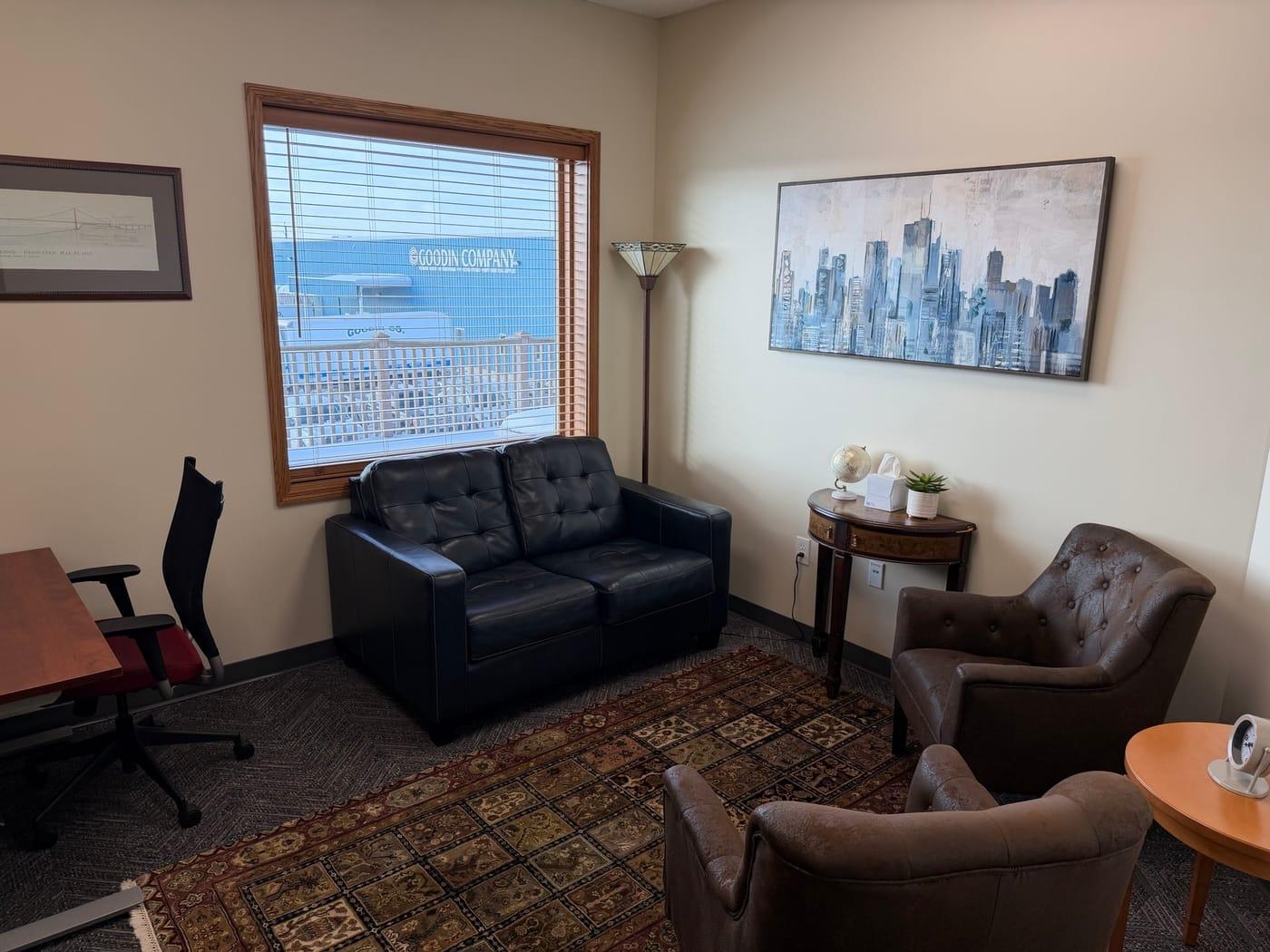 Private office interior at Rochester Executive Suites